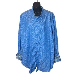 Robert Graham Azure Patterned Dress Shirt